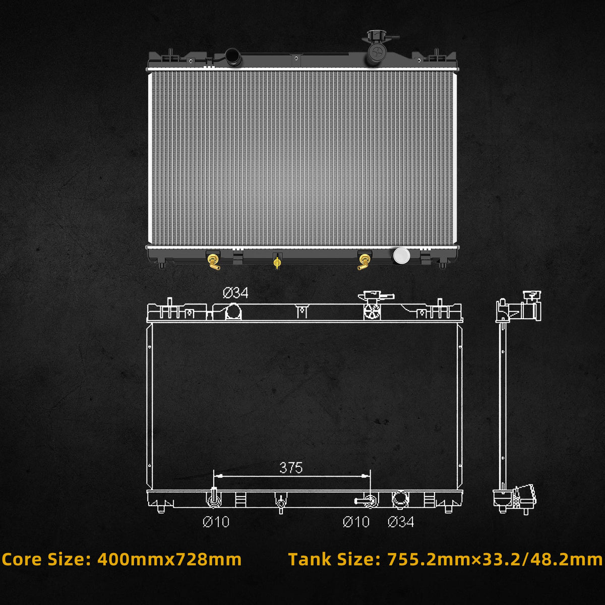 DWVO stainless transmission oil cooler showing corrosion resistance and fluid cooling