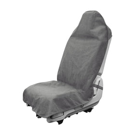 DXNQ front seat view showing gray towel cover and clean protection