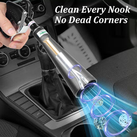 DXphita in-use on car interior clearing dust fast benefit