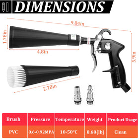 DXphita standard nozzle close-up showing focused air blast benefit