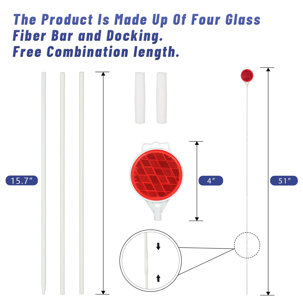 DXSIGN close-up double-sided reflector housing showing weatherproof seal benefit