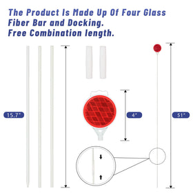 DXSIGN close-up double-sided reflector housing showing weatherproof seal benefit