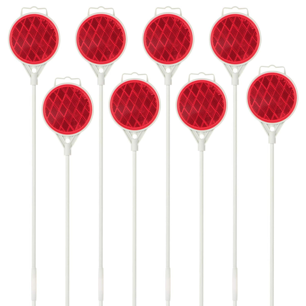 DXSIGN front pack of eight reflective driveway markers improving night visibility