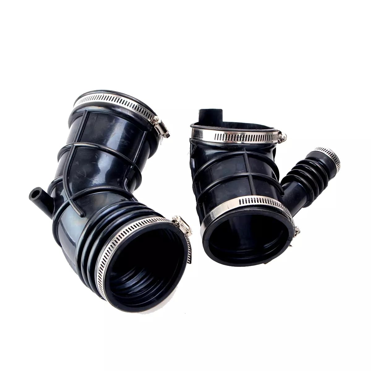 Dxuekeo front assembly showing full intake hose and connectors improving airflow