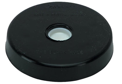 Dycem Black Hole cello mat front view showing secure spike grip and floor protection