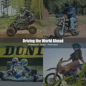 DYCTAHO 428H fitted on dirt bike in mud showing rugged performance and reliability