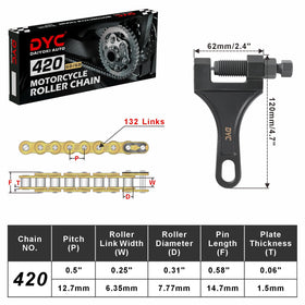 DYCTAHO master links and chain breaker tool demonstrating installation ease