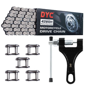DYCTAHO DYC 428H front packaging showing chain kit and included tools for quick fit