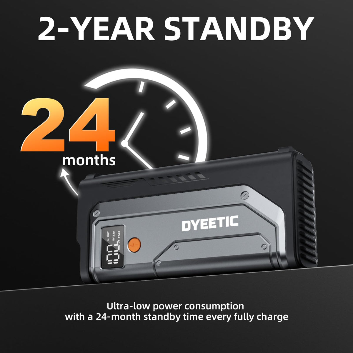 Dyeetic unit in vehicle trunk offering peace of mind for roadside emergencies