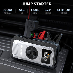 Dyeetic smart LCD display close-up showing battery level and tire pressure for quick checks