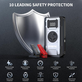 Dyeetic USB-C power bank ports charging a phone rapidly to keep devices powered during emergencies