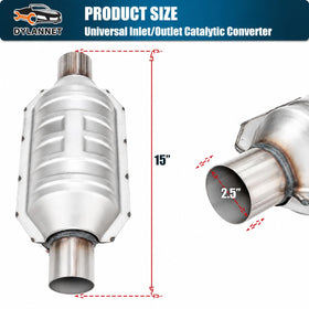 Dylannet catalytic converter close-up of heat shield and insulation board to reduce surrounding heat exposure