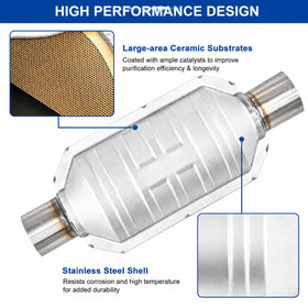 Dylannet catalytic converter weld-ready flange and clean joint area for professional exhaust installation