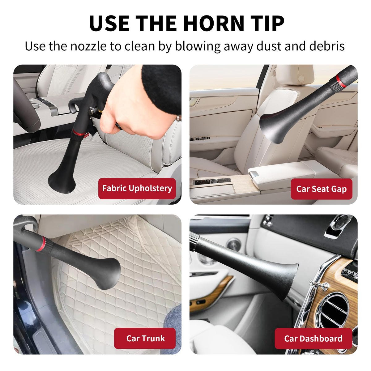 Dynaiency tool clearing engine bay grime, reaches tight engine areas