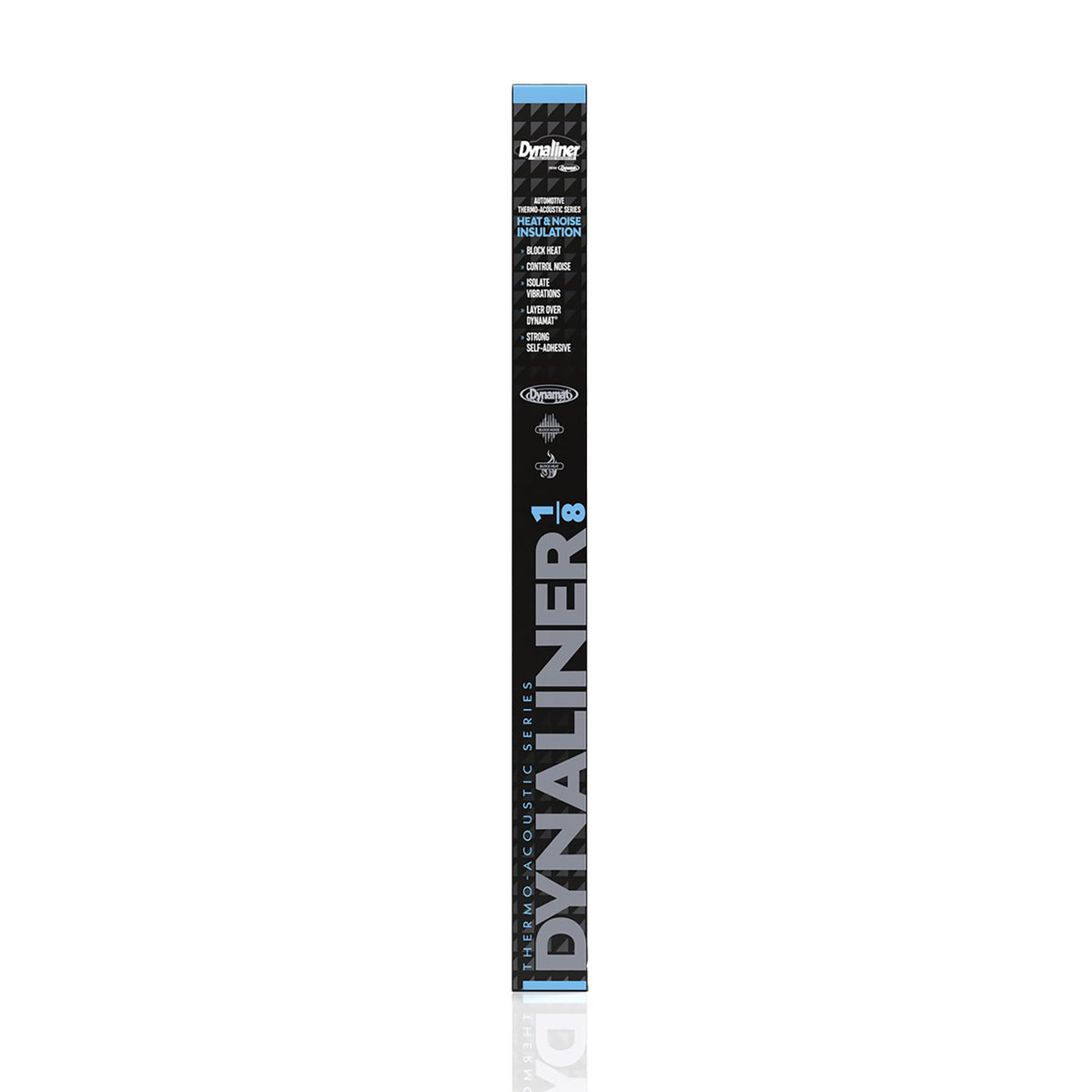 Dynamat Dynaliner front sheet view showing full 32x54 size and easy coverage benefit