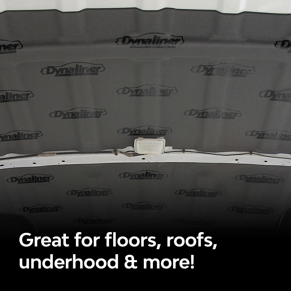 Dynamat Dynaliner next to ruler for scale showing true dimensions and coverage clarity