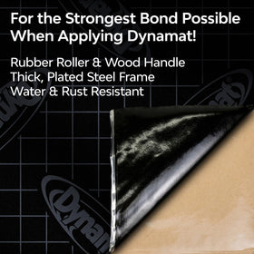 Dynamat Dynaroller close-up of rubber sleeve ensuring bubble-free application