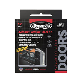 Dynamat front packaging showing kit contents and quick application benefit
