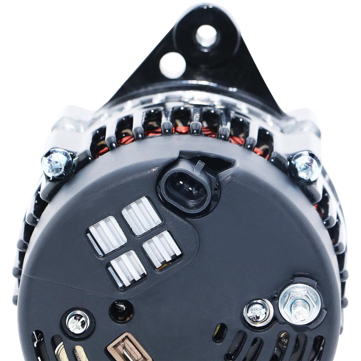 DynaVim alternator pulley and ventilation detail highlighting cooling and durability