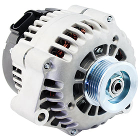 DynaVim Parts alternator front view showing mounting ears and housing for easy fit confirmation