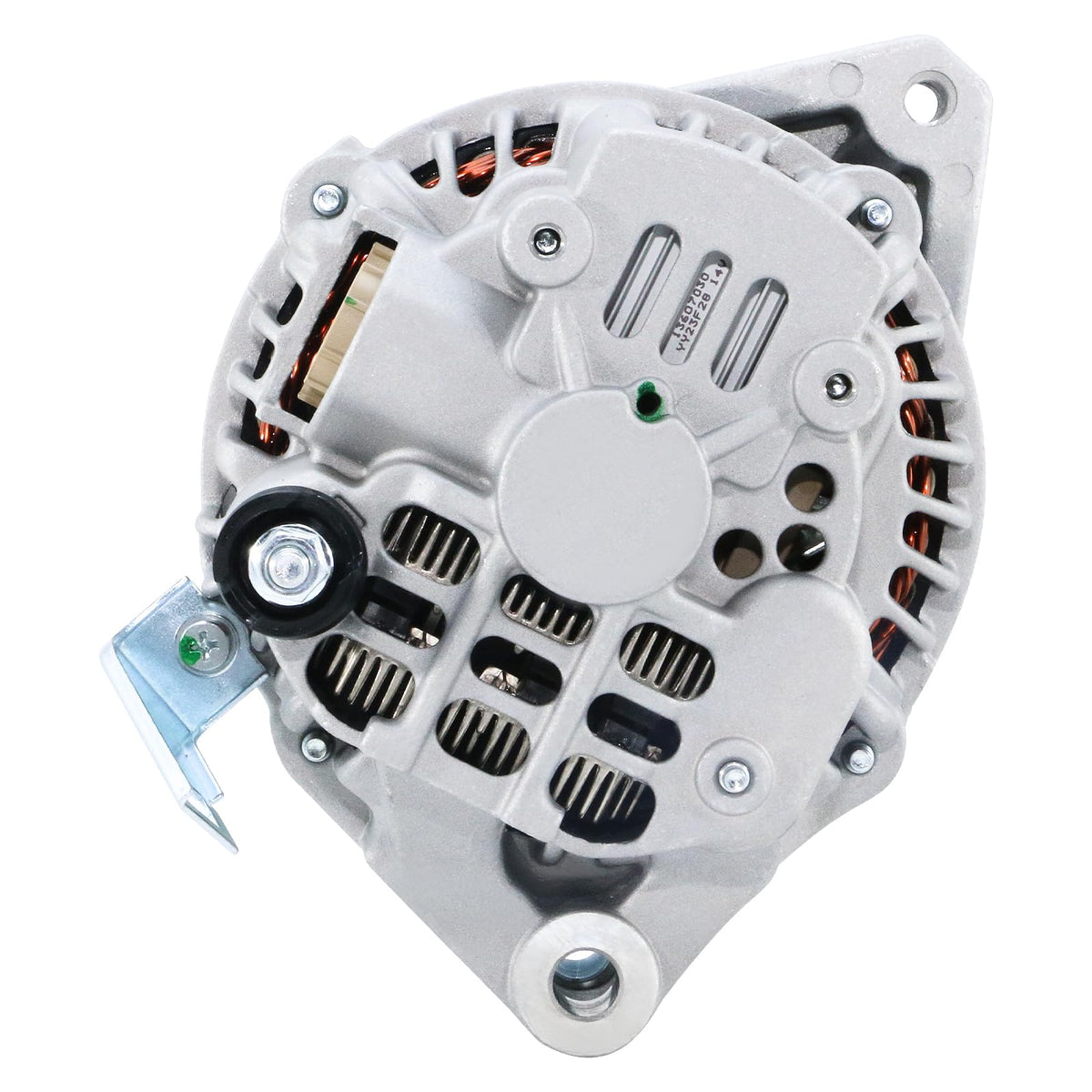 DynaVim Parts alternator installed in Honda Civic engine bay demonstrating direct-fit convenience