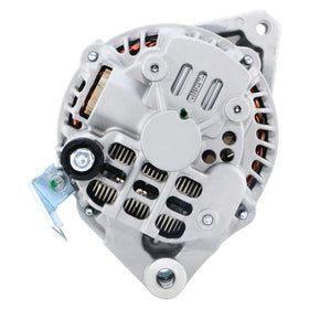 DynaVim Parts alternator installed in Honda Civic engine bay demonstrating direct-fit convenience