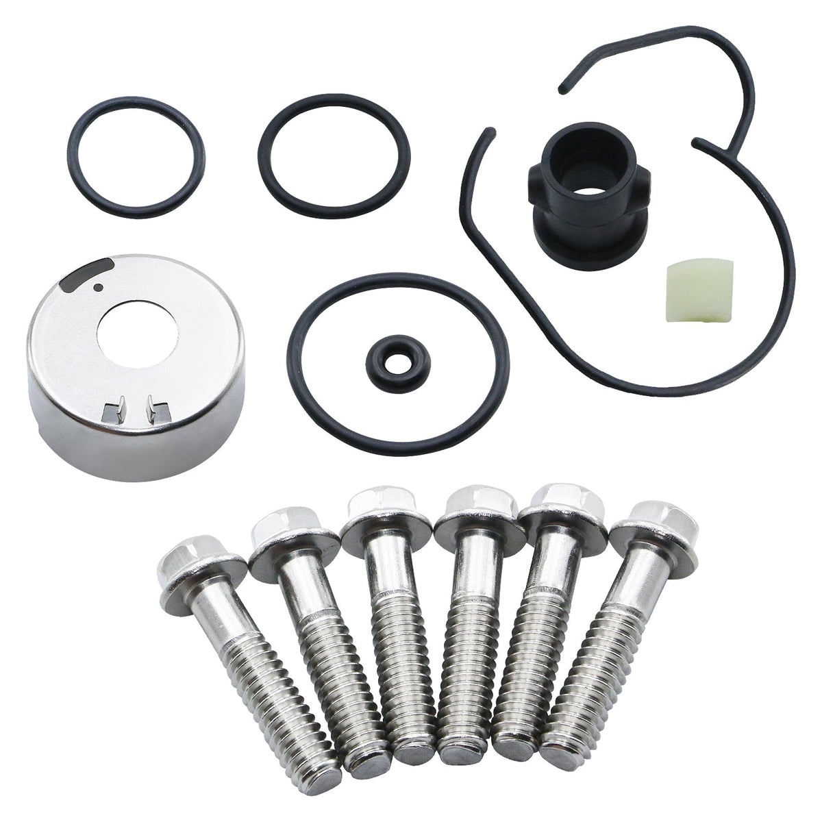 DynaVim Parts full kit contents laid out to verify all components for rebuild