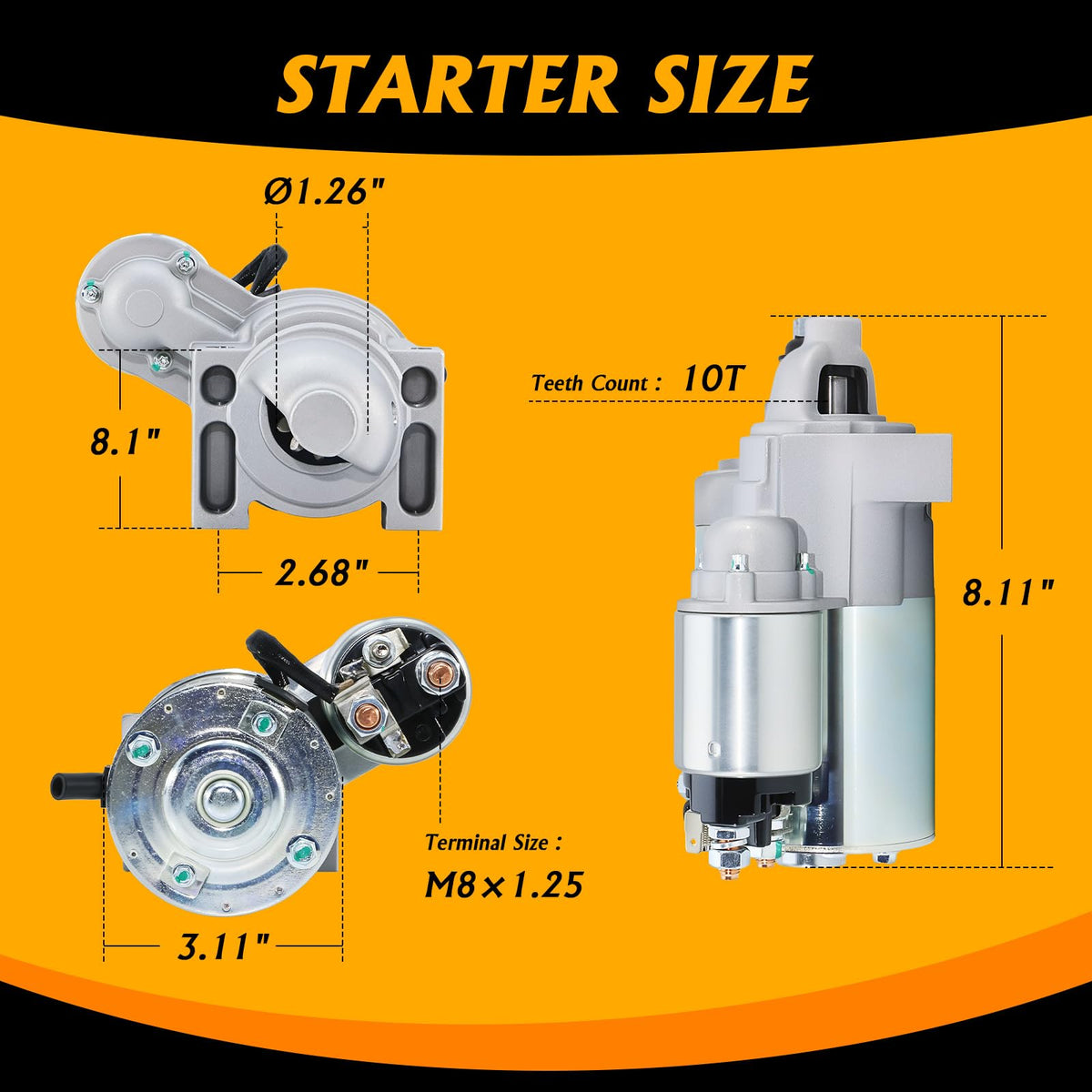 DynaVim Parts starter gear in a mower repair scene highlighting practical replacement benefit