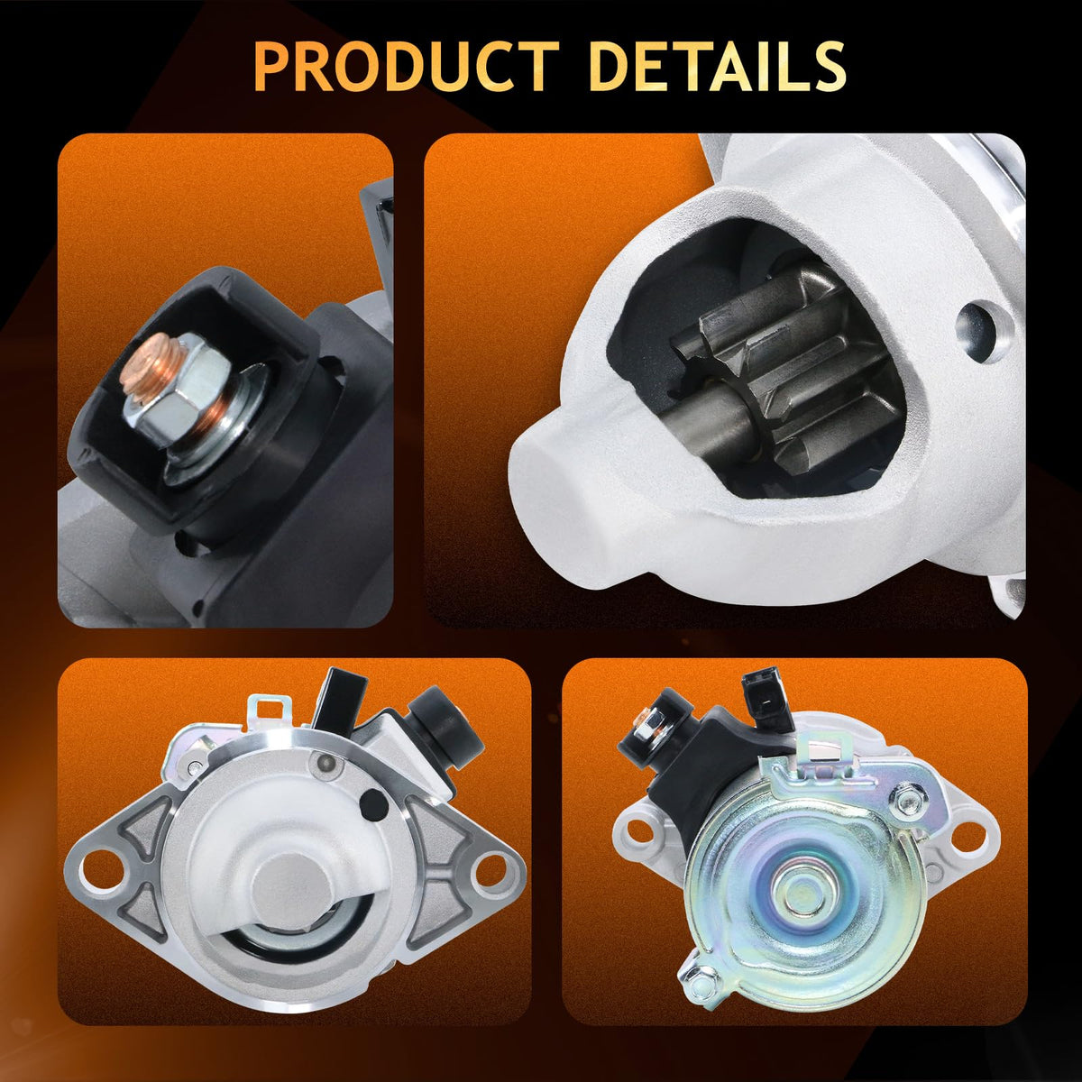 DynaVim Parts starter mounting flange detail for accurate bolt alignment