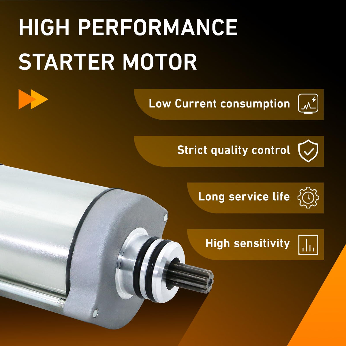 DynaVim Parts starter in protective packaging reducing transit damage risk