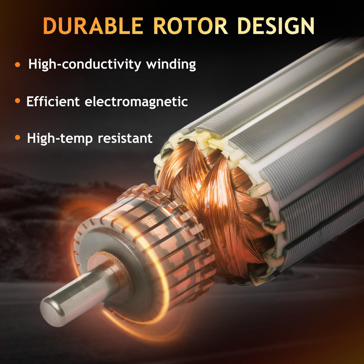 DynaVim Parts starter side profile highlighting compact OEM-style design