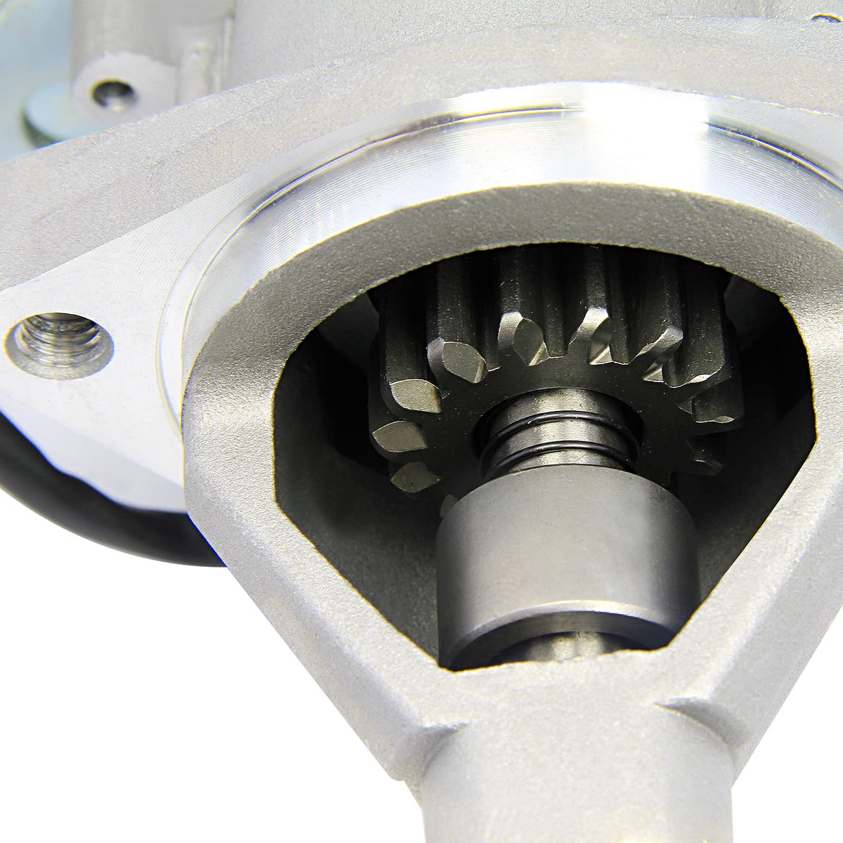 DynaVim Parts starter terminal close-up showing clean contacts for reliable electrical connection