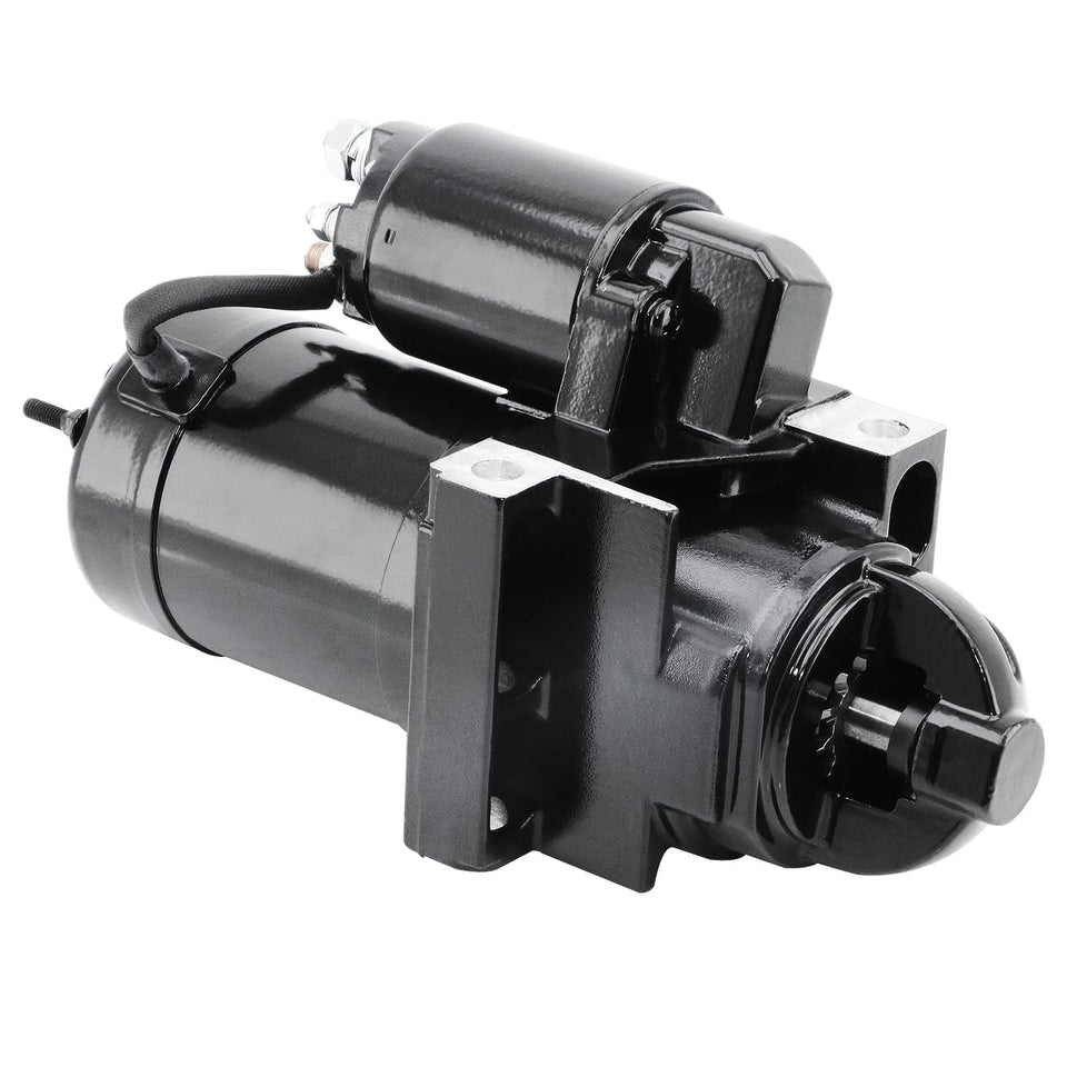 DynaVim starter front view showing compact housing and durable finish benefit reliable fit