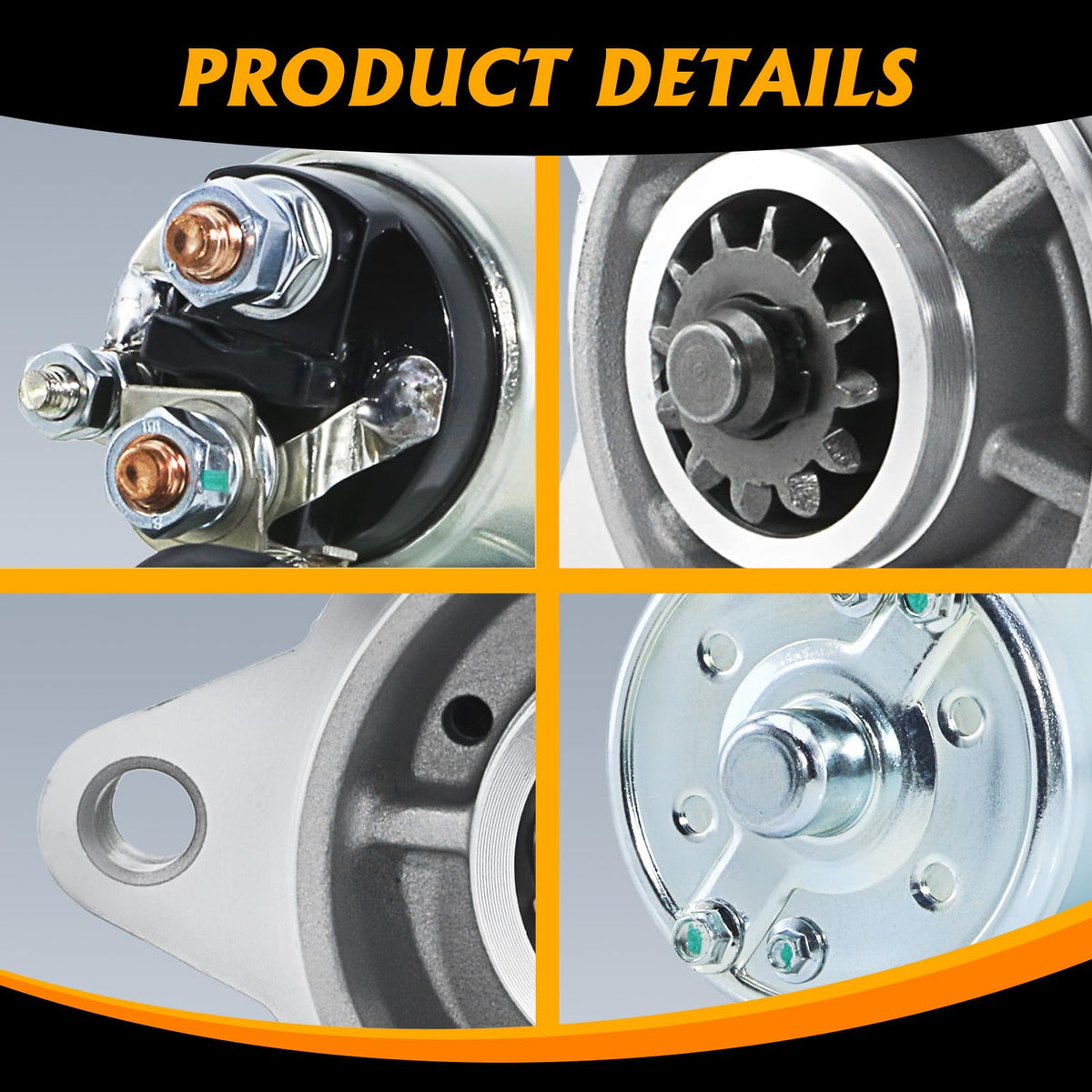 DynaVim Parts starter installed in engine bay demonstrating direct-fit replacement benefit