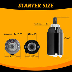 DynaVim Parts starter installed in lawn mower illustrating restored starting performance