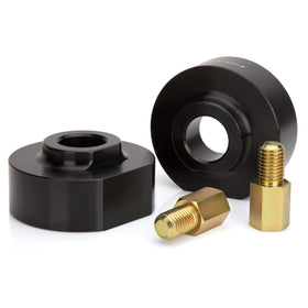 dynofit front leveling kit packaging showing complete contents and easy install benefit