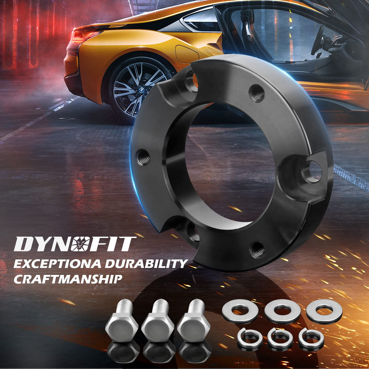 dynofit included bolts and hardware displayed for reliable installation