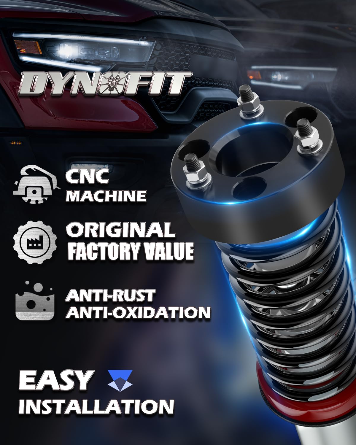 dynofit kit bolts and fasteners laid out showing included high-strength hardware