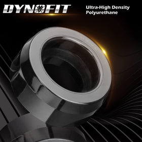dynofit product label close-up showing fitment info and quality assurance benefit