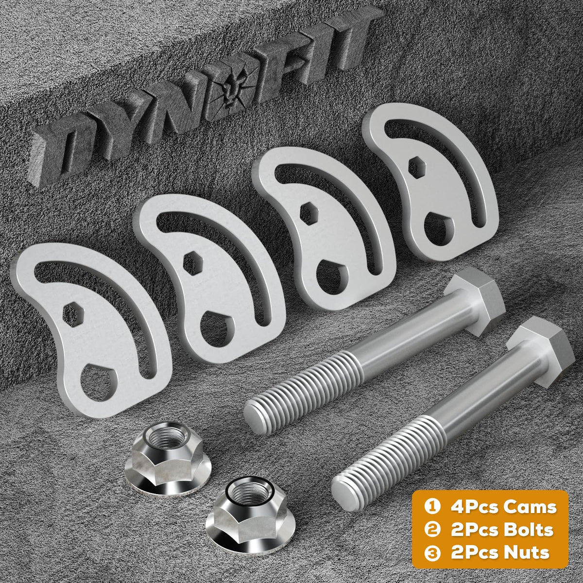 dynofit labeled parts and specs plate highlighting compatibility benefits