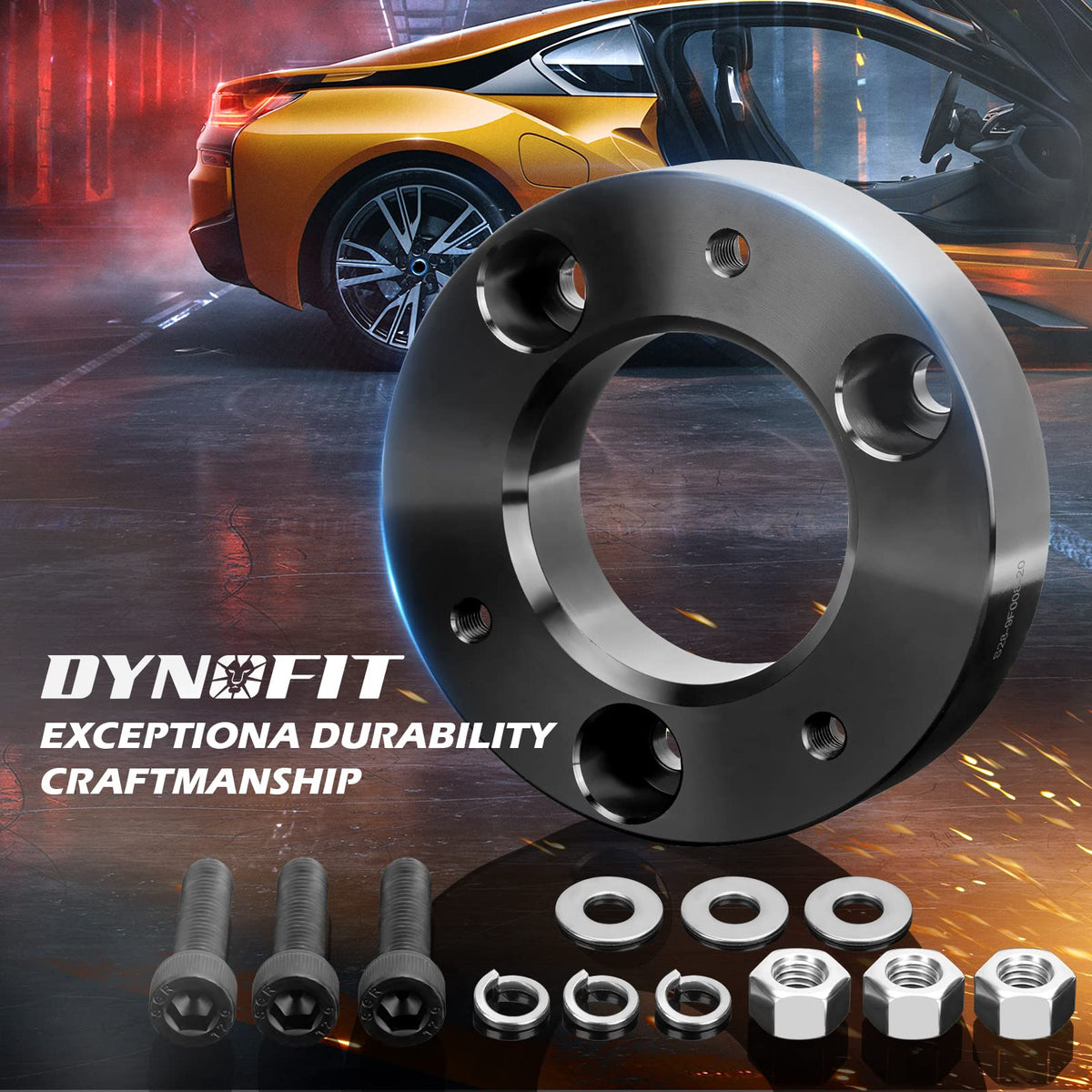 dynofit lifestyle shot F-150 parked leveled stance for improved appearance