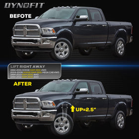 dynofit lifted ram stanced lifestyle showing improved stance and tire clearance