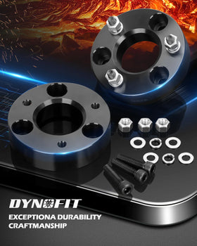 dynofit side profile of lifted Ram1500 illustrating two-inch higher front stance