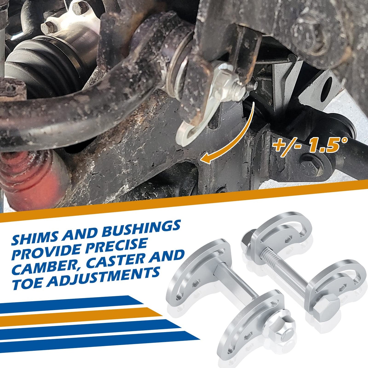 dynofit size comparison with oem bolt showing thicker, stiffer design