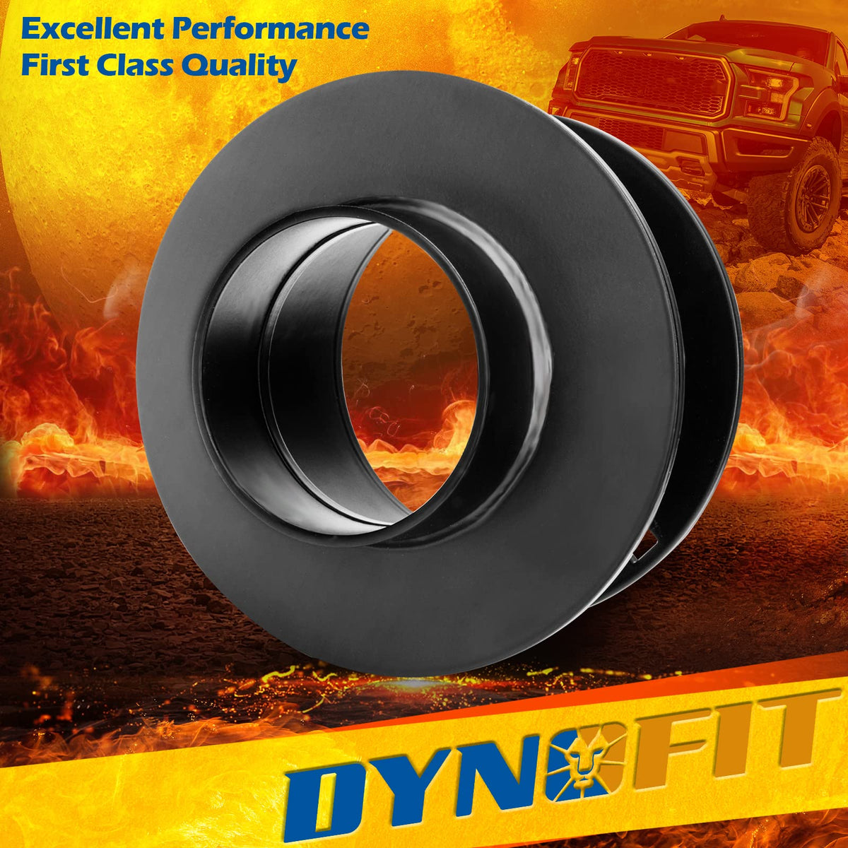 dynofit spacer top detail showing square bolt hole and improved fit