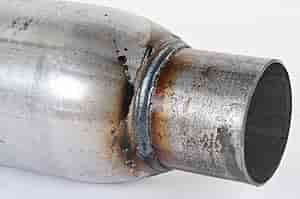 Dynomax on a race car tail section showing performance styling