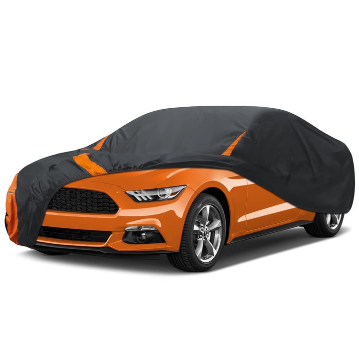 DYTARGET front view on coupe showing full coverage and protection