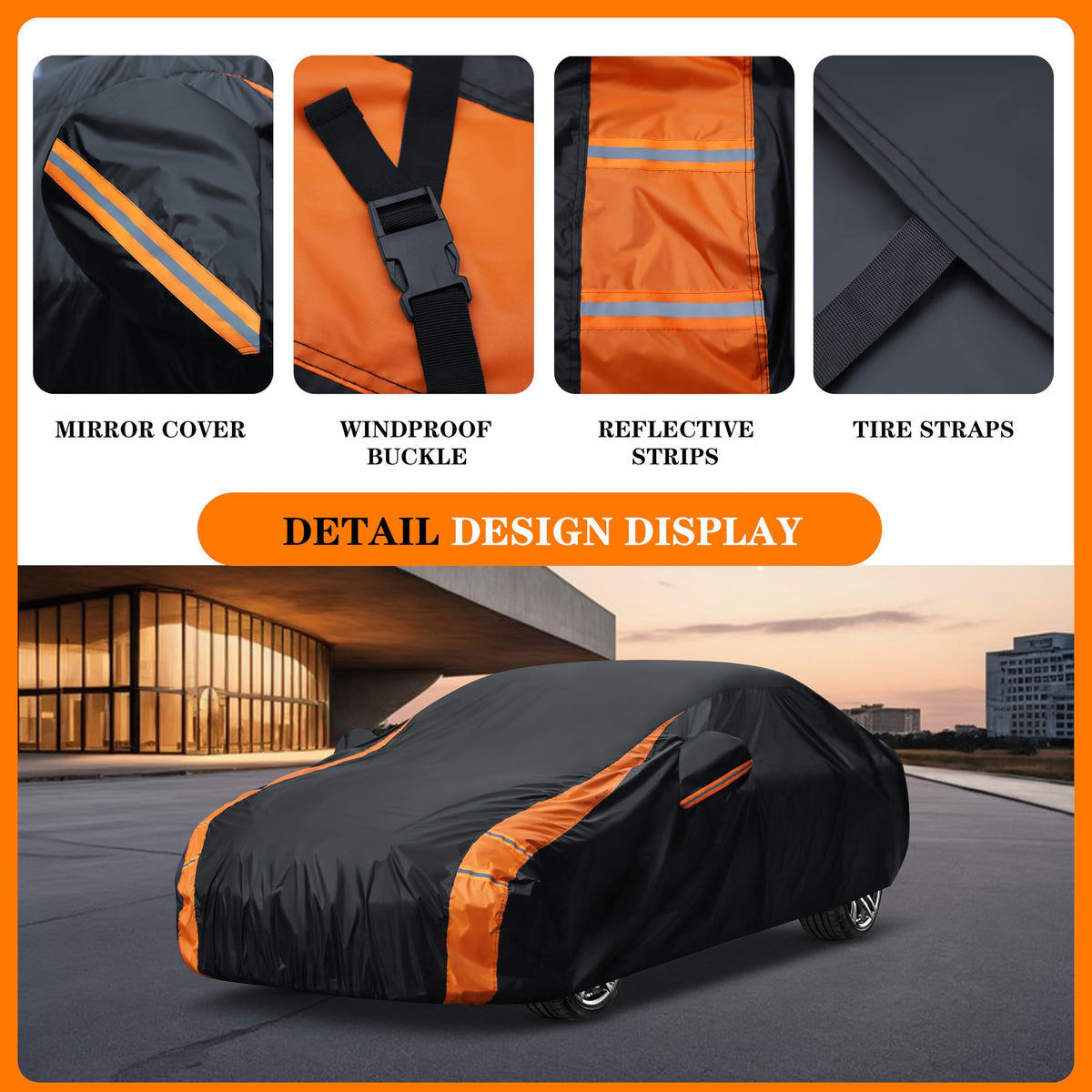 DYTARGET reflective strip detail improving nighttime visibility benefit