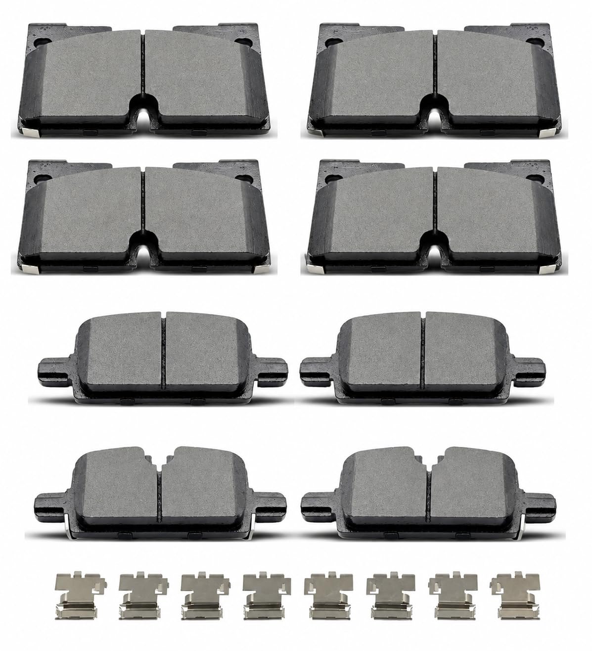 DYZJKWJW front packaging showing complete eight-pad set and clips for quick installation