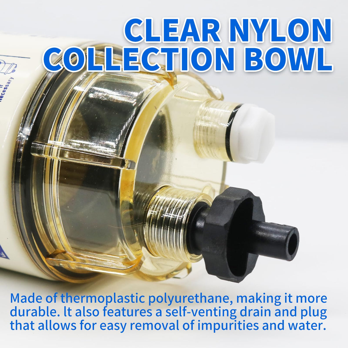 DZFST.FI installed on an outboard motor demonstrating cleaner fuel flow and protection